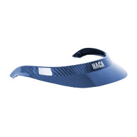 Visiera M per casco Naca carbonio Nero lucido / argentato Argento