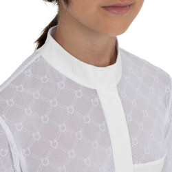 Polo da concorso bambina manica lunga con tulle Equestro bambino Polo da concorso bambina manica lunga con tulle Equestro bambino