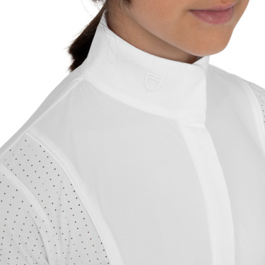 Polo da concorso bambina a manica corta con inserti mesh Equestro bambino Polo da concorso bambina a manica corta con inserti mesh Equestro bambino