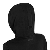 Felpa donna con cappuccio e zip frontale Equestro Nero / nero