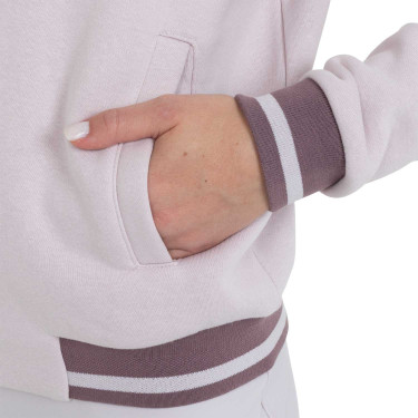 Felpa donna con cappuccio e zip frontale Equestro