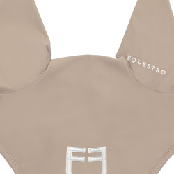 Cuffietta in tessuto tecnico con logo a contrasto Equestro Cuffietta in tessuto tecnico con logo a contrasto Equestro