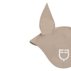 Cuffietta in tessuto tecnico con logo a contrasto Equestro Cuffietta in tessuto tecnico con logo a contrasto Equestro