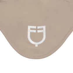 Cuffietta in tessuto tecnico con logo a contrasto Equestro Cuffietta in tessuto tecnico con logo a contrasto Equestro