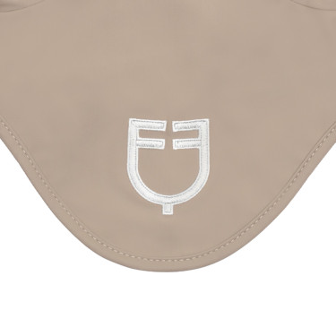 Cuffietta in tessuto tecnico con logo a contrasto Equestro Cuffietta in tessuto tecnico con logo a contrasto Equestro