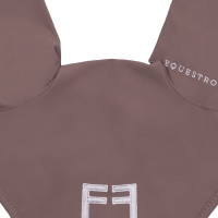 Cuffietta in tessuto tecnico con logo a contrasto Equestro Ciottolato / bianco antico