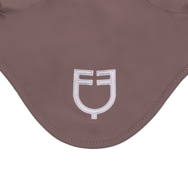 Cuffietta in tessuto tecnico con logo a contrasto Equestro Antler / viola feltro