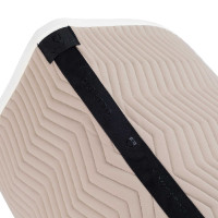 Sottosella da dressage con trapuntatura a onde Equestro Ciottolato / bianco antico
