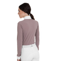 Polo concorso donna maniche lunghe traforata Equestro
