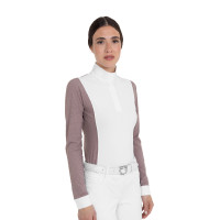 Polo concorso donna maniche lunghe traforata Equestro