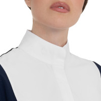 Polo concorso donna manica corta con inserti in mesh Equestro