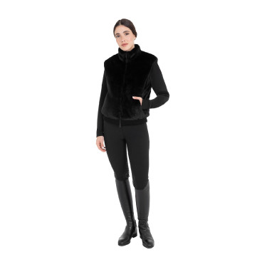 Smanicato donna in pelliccia sintetica Equestro Smanicato donna in pelliccia sintetica Equestro