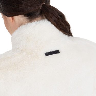 Smanicato donna in pelliccia sintetica Equestro Bianco antico Beige
