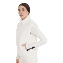 Smanicato donna in pelliccia sintetica Equestro Bianco antico Beige