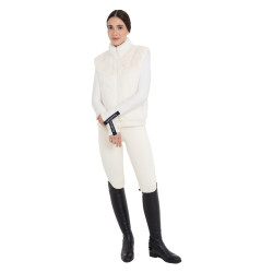 Smanicato donna in pelliccia sintetica Equestro Bianco antico Beige