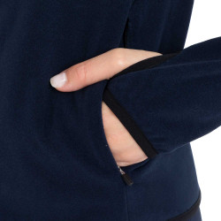 Felpa donna in pile con zip Equestro Felpa donna in pile con zip Equestro