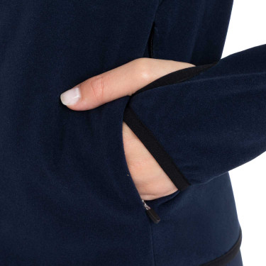 Felpa donna in pile con zip Equestro Felpa donna in pile con zip Equestro