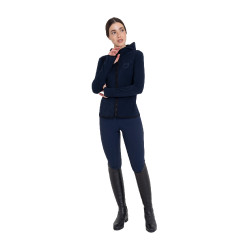 Felpa donna in pile con zip Equestro Felpa donna in pile con zip Equestro