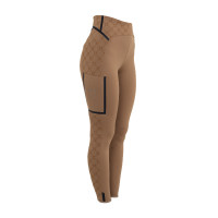 Leggings donna vita alta in tessuto tecnico monogram Equestro
