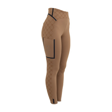 Leggings donna vita alta in tessuto tecnico monogram Equestro Leggings donna vita alta in tessuto tecnico monogram Equestro
