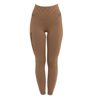 Leggings donna vita alta in tessuto tecnico monogram Equestro