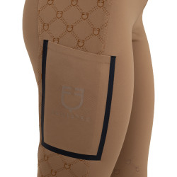 Leggings donna vita alta in tessuto tecnico monogram Equestro Leggings donna vita alta in tessuto tecnico monogram Equestro
