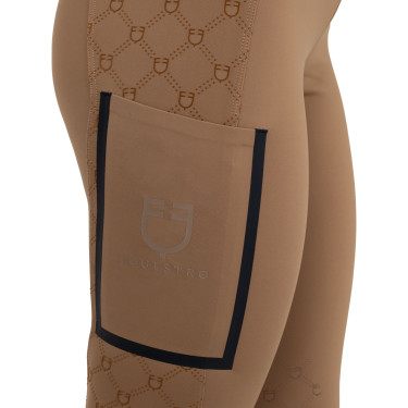 Leggings donna vita alta in tessuto tecnico monogram Equestro Leggings donna vita alta in tessuto tecnico monogram Equestro