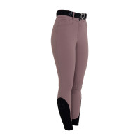 Pantaloni donna vita alta con grip al ginocchio Equestro Palchi Beige