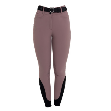 Pantaloni donna vita alta con grip al ginocchio Equestro