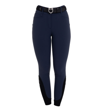 Pantaloni donna vita alta con grip al ginocchio Equestro