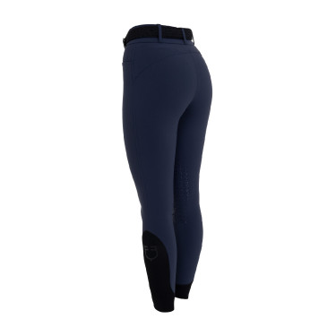 Pantaloni donna vita alta con grip al ginocchio Equestro