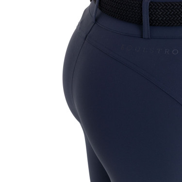 Pantaloni donna vita alta con grip al ginocchio Equestro