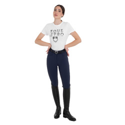 Pantaloni donna vita alta con grip al ginocchio Equestro
