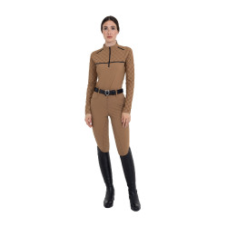 Pantaloni donna vita alta full grip monogram Equestro Pantaloni donna vita alta full grip monogram Equestro