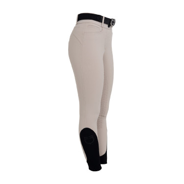 Pantaloni donna full grip vita alta in tessuto tecnico bi-stretch Equestro