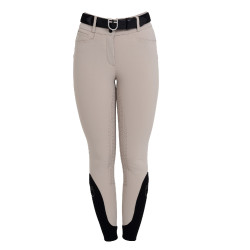 Pantaloni donna full grip vita alta in tessuto tecnico bi-stretch Equestro