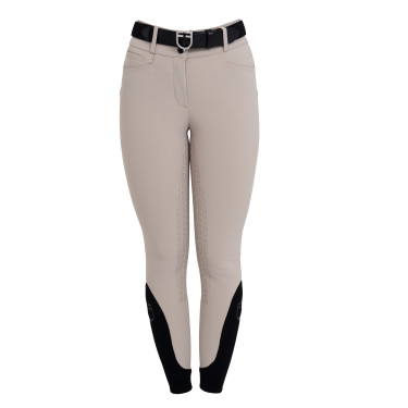 Pantaloni donna full grip vita alta in tessuto tecnico bi-stretch Equestro
