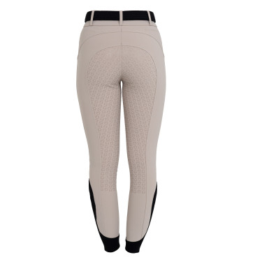 Pantaloni donna full grip vita alta in tessuto tecnico bi-stretch Equestro