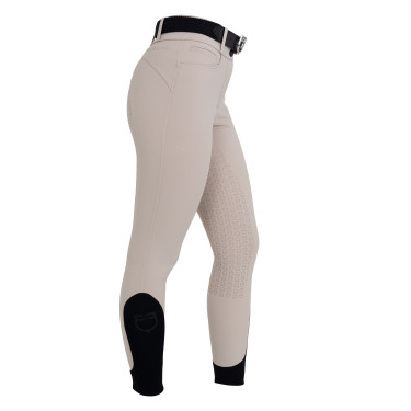 Pantaloni donna full grip vita alta in tessuto tecnico bi-stretch Equestro