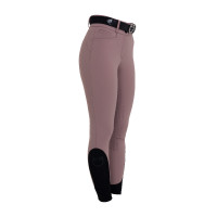 Pantaloni donna full grip vita alta in tessuto tecnico bi-stretch Equestro Palchi Beige