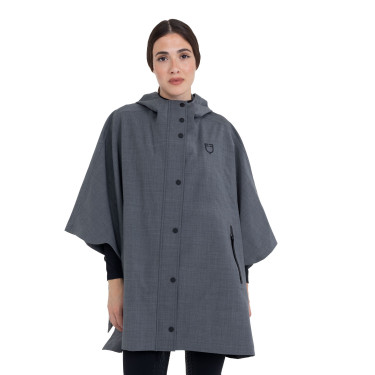 Mantella donna anti pioggia in misto lana Equestro