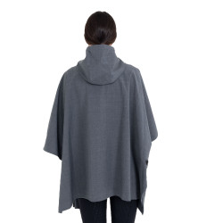 Mantella donna anti pioggia in misto lana Equestro