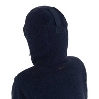 Giacca piumino donna con inserti in teddy Equestro Blazer marine Blu marino