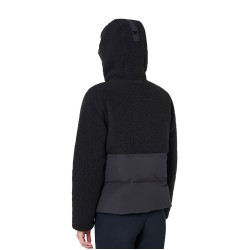 Giacca piumino donna con inserti in teddy Equestro
