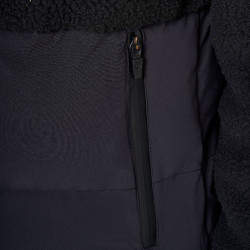 Giacca piumino donna con inserti in teddy Equestro