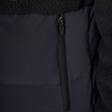 Giacca piumino donna con inserti in teddy Equestro