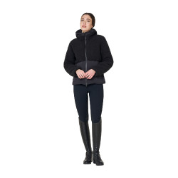Giacca piumino donna con inserti in teddy Equestro