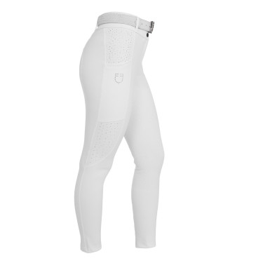 Pantaloni donna vita alta full grip con strass Equestro