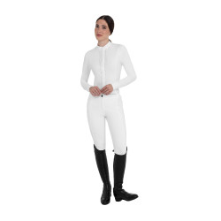 Pantaloni donna vita alta full grip con strass Equestro