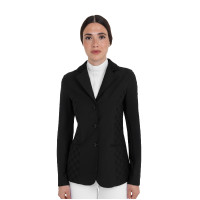 Giacca concorso donna monogram in tessuto effetto velluto Equestro Nero